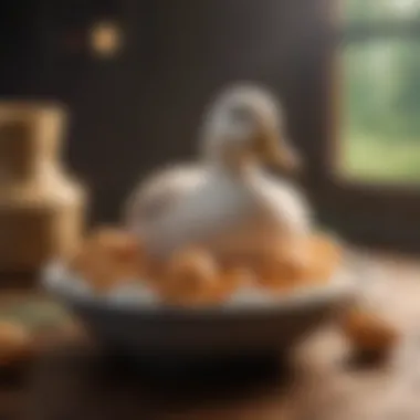 Incorporating Duck Eggs into Pet Diets Duck eggs in a pet food bowl