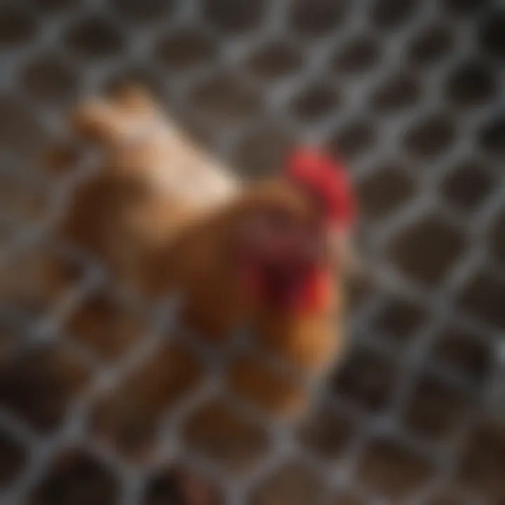 Close-up of galvanized chicken wire demonstrating its durability