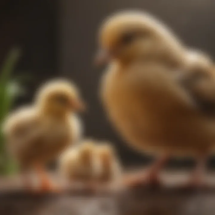 Chick growth stages and feeding timeline