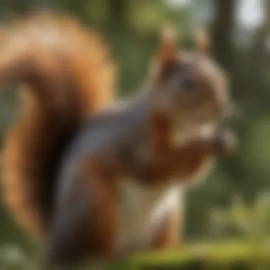 Understanding Squirrel Behavior for Garden Safety An educational diagram illustrating squirrel behavior and effective garden safeguarding techniques.