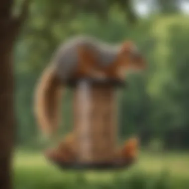 Bird feeders designed to be squirrel-proof