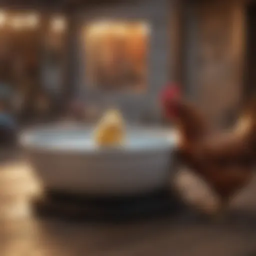 Innovative heated water bowl for chickens