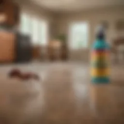 Eliminator Ant, Flea, and Tick Killer Plus in a home setting