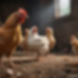Calcium-rich feed for chickens