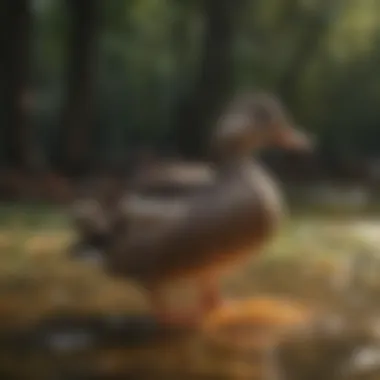Nutritional Needs of Ducks Diverse duck feed showcasing nutritious options