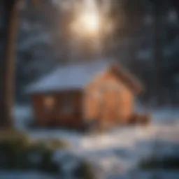 Winterized chicken coop with protective cover