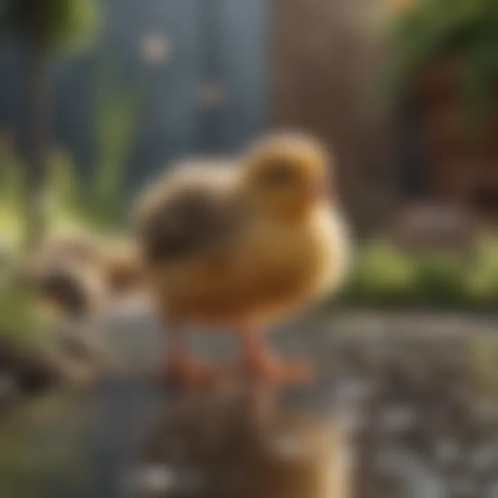 Outdoor space for chicks to thrive