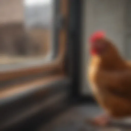 Automatic chicken door in action