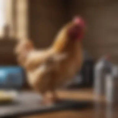 Healthcare Essentials for Chickens Chickens receiving healthcare treatment