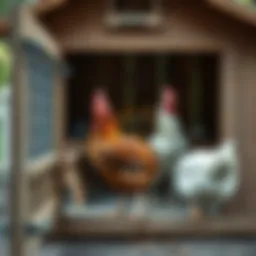 Spacious coop designed for chickens