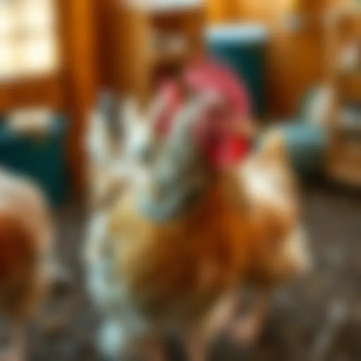 Enrichment supplies enhancing chicken well-being