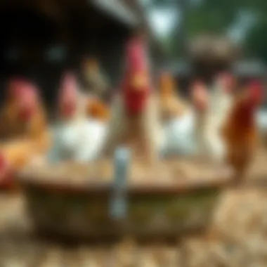 Nutritious chicken feed in a bowl
