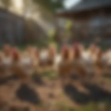 Creating a Thriving Chicken Flock Happy chickens roaming freely in a yard.