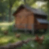 A chicken coop with a secure predator barrier