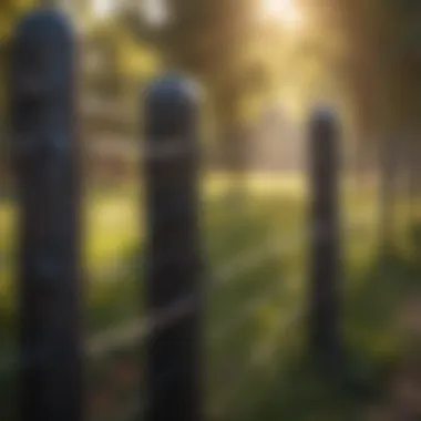 Comprehensive Look at Electric Fence Systems Overview of an electric fence system installed around a property.