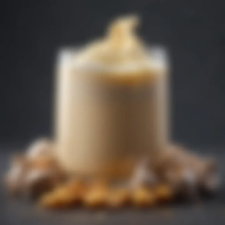 Nutritional composition chart of goat colostrum