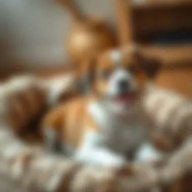 A pet enjoying cedar shavings bedding