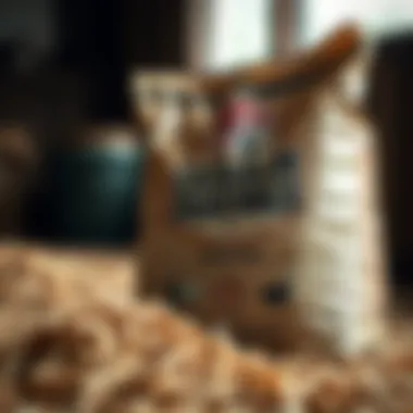 A bag of cedar shavings from Tractor Supply