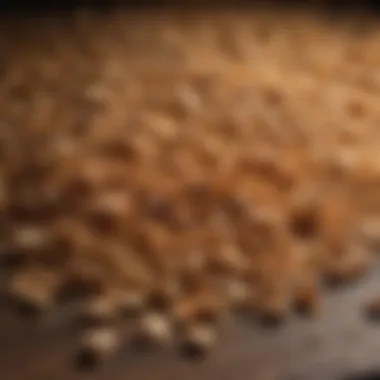 Wood Shavings Bedding Wood shavings used as bedding in a coop