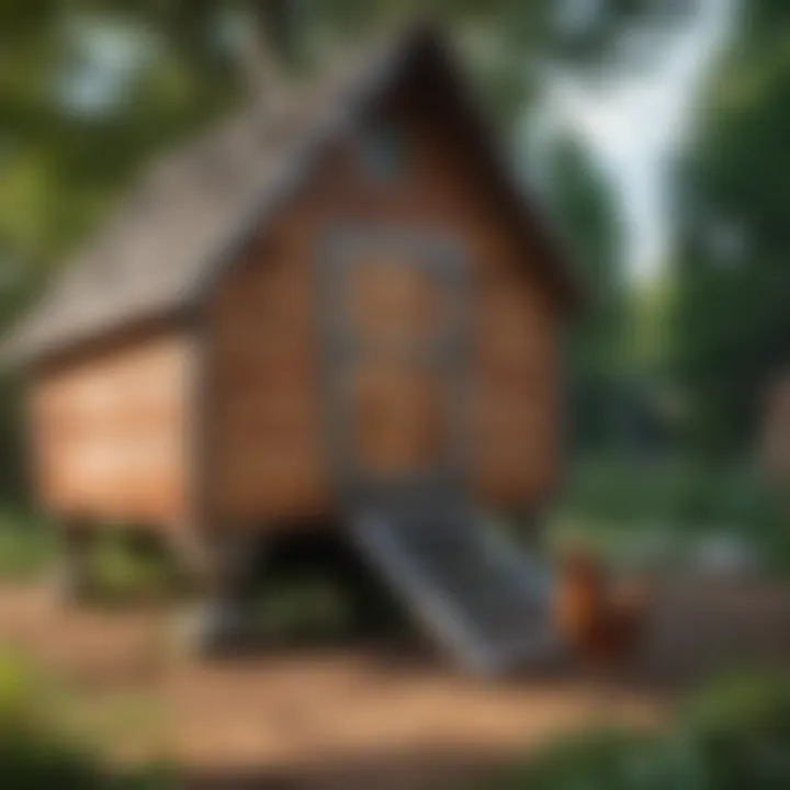 Sustainable materials used in constructing a chicken coop from Maine