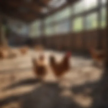 Spacious Run Area for Chickens Spacious run area providing ample space for chickens
