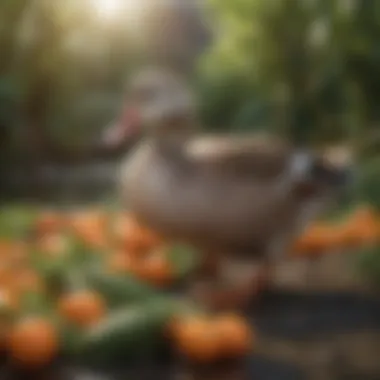 Guide to Safe Vegetables for Ducks A guide showcasing safe vegetable options for duck diets
