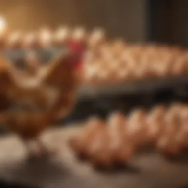 Nutritional Needs of Egg-Laying Chickens Nutritional needs of chickens displayed on a table.