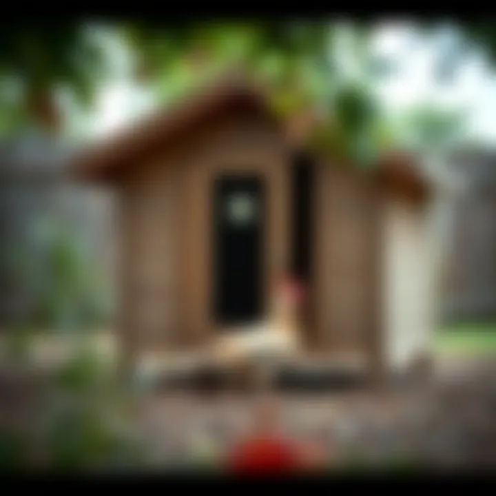 Second-Hand Omlet Chicken Coop in a Backyard Setting Well-maintained second-hand Omlet chicken coop in a backyard