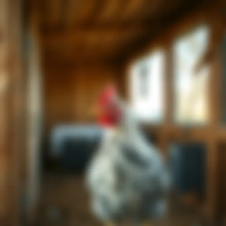 Interior View of a Pre-Owned Omlet Chicken Coop Close-up of the interior of a used Omlet chicken coop