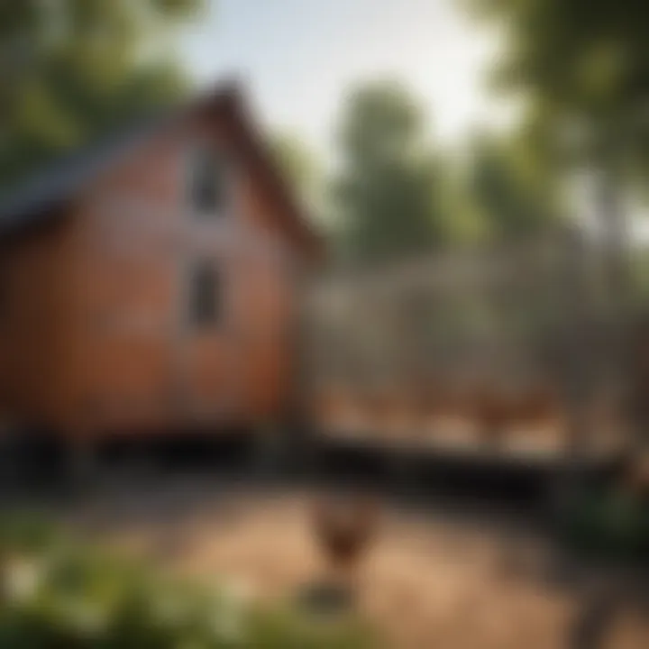 Sustainable materials used in chicken coop construction