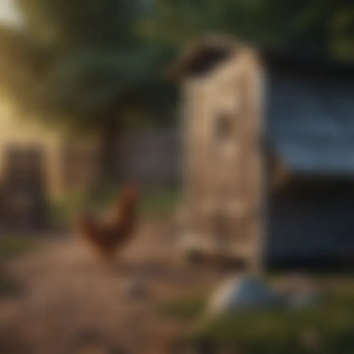 Compact chicken coop suitable for small backyards