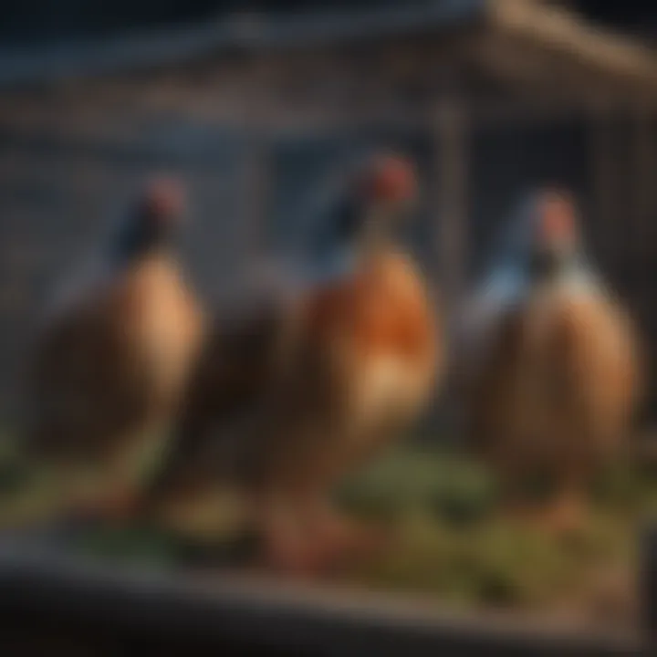 Close-up view of a well-maintained used quail cage