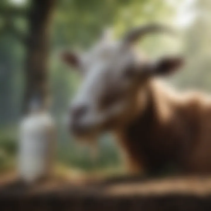 Natural skincare products made with goat milk ingredients