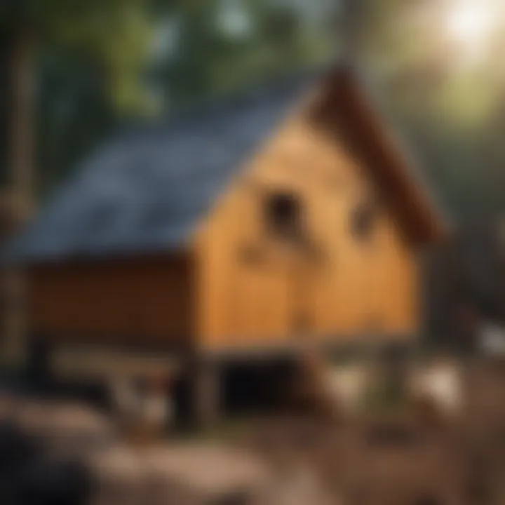 A small chicken coop designed specifically for keeping miniature breeds.