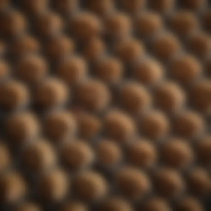 Close-up of different types of tiny chicken wire, highlighting selection options.