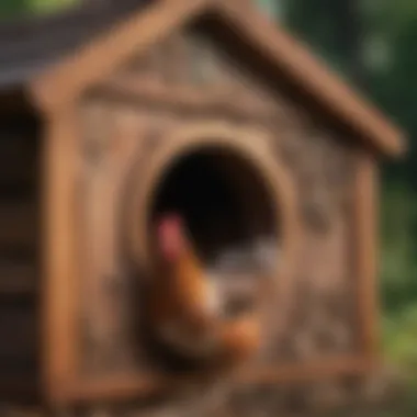 Close-up of different nesting box designs showing craftsmanship