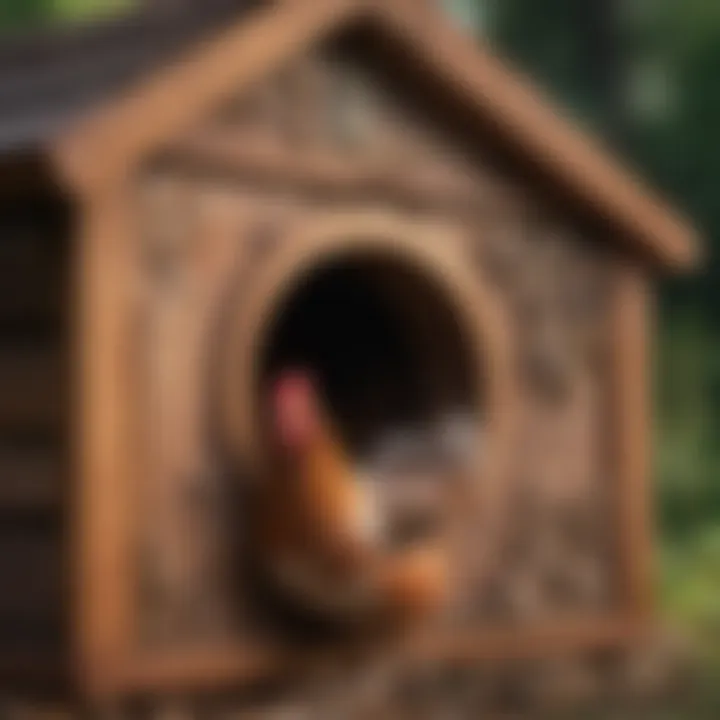 Close-up of different nesting box designs showing craftsmanship