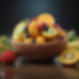 A vibrant array of fruits suitable for bird feeding