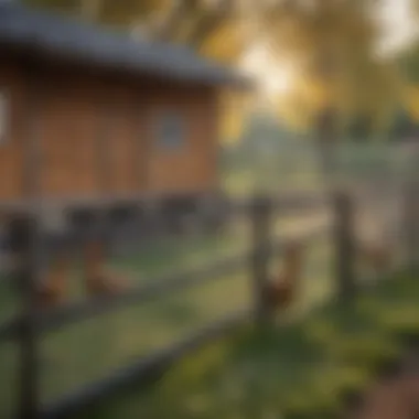 Well-installed chicken coop fencing demonstrating good practices