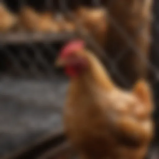High-quality chicken wire rolls displayed in a store