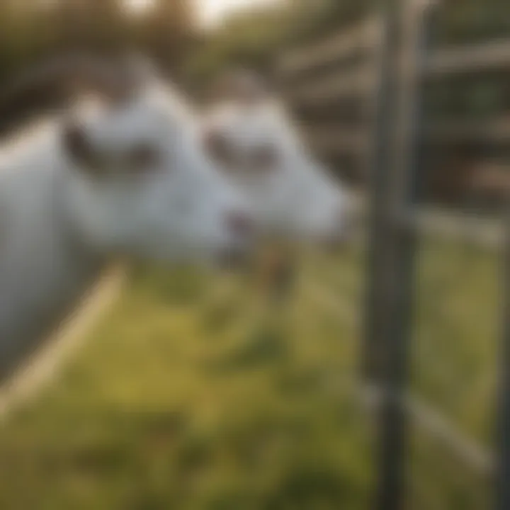 Demonstration of goat grazing within mobile fencing