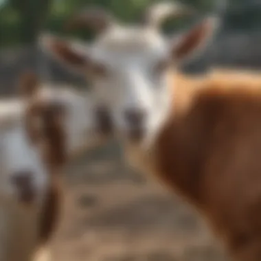 Breeding Practices for Goats Goats interacting in a breeding pen