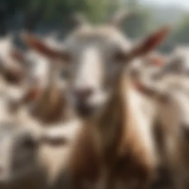 Understanding Herd Immunity in Goat Populations Visual representation of herd immunity in goats