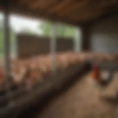 Installation of the Harris Farms poultry drinker in a coop setting