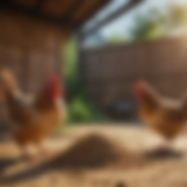 Hemp's natural properties providing a clean and safe space for poultry
