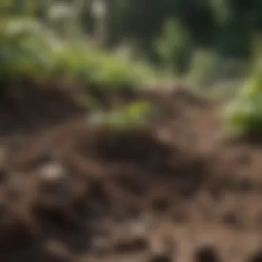 Nutrient-Rich Soil Preparation Healthy soil ready for planting