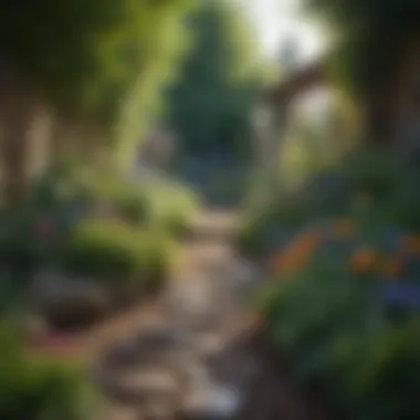 Beautifully Cultivated Small Garden Vibrant colors of a small garden
