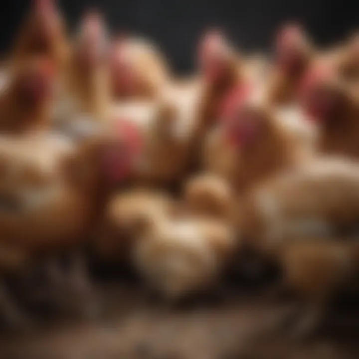 Various breeds of chickens showcasing diversity