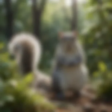 Protective Barrier Around Plants A protective barrier around plants to safeguard them from grey squirrels.