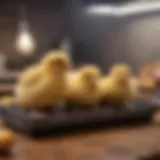 A cozy and safe brooder setup for newly hatched chicks